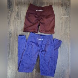 Alphalete Amplify Shorts And Leggings